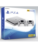 Игровая консоль Sony PlayStation 4 Slim 500Gb Silver (Серебряная) (CUH-2016A) + дополнительный контроллер